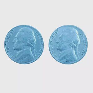 Jefferson Nickle Coin 1951-1964 circulated Set of 2 Good condition